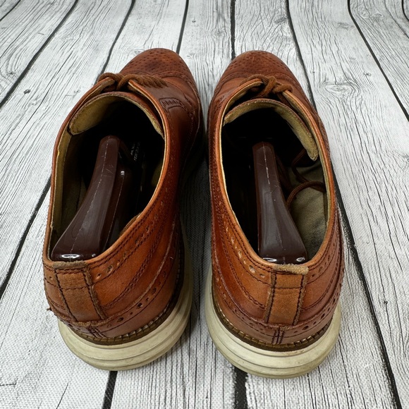 Cole Haan Zero Grand $160 Men's Wingtip Oxfords Dress Shoes Size 10 Brown C21133 - Picture 7 of 10